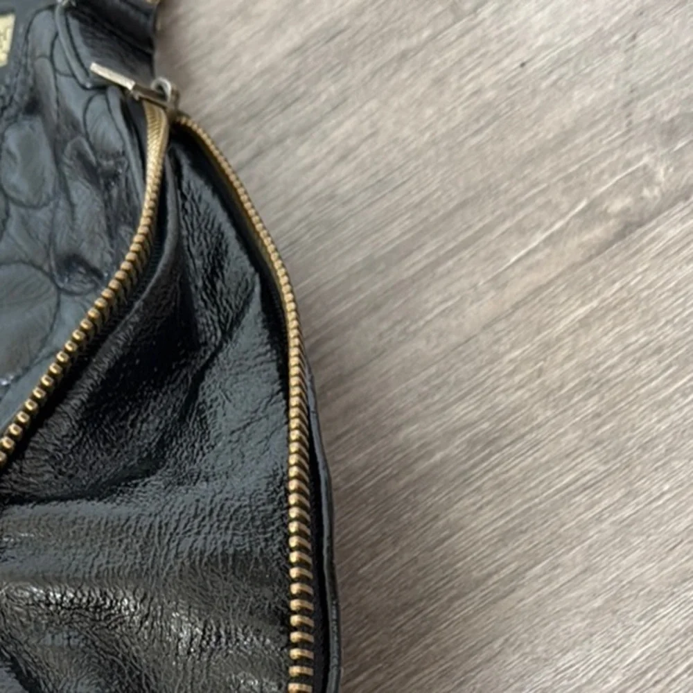 Cynthia Rowley Black Hobo with Gold-Tone Stud Accents
